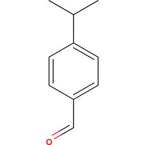 Structure formular image of Cuminaldehyde