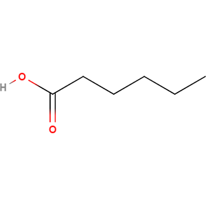 Structure formular image of Hexanoic Acid