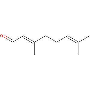 Citral structural formular image Structure formular image of Citral