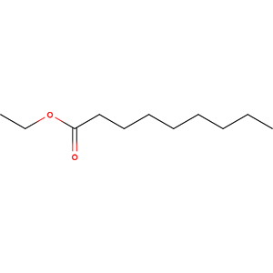 Ethyl pelargonate structural formular image Structure formular image of Ethyl pelargonate