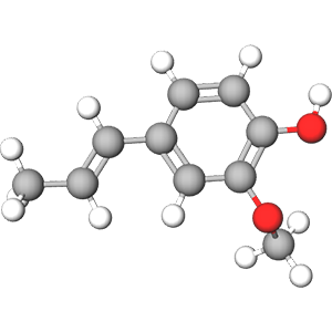 Isoeugenol 3D model image 3D model image of Isoeugenol