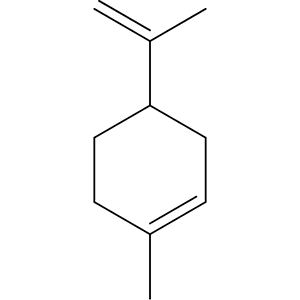 Limonene structural formular image Structure formular image of Limonene