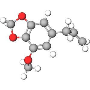 Myristicin 3D model image 3D model image of Myristicin