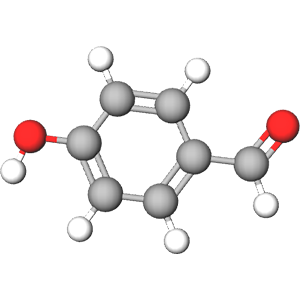 P-Hydroxybenzaldehyde Fragrance Ingredient - Structural Model