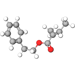 Phenyl Ethyl Tiglate Fragrance Ingredient - Structural Model